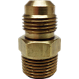 Niple Terminal IUSA 010-010  Flare 10 mm x MNPT 10 mm  Latón para Gas