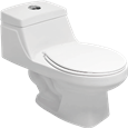 Sanitario One Piece Bellini CATO | Taza Redonda | 4.8 L | Blanco | Con Asiento