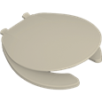 Asiento Redondo Marfil Confort 92 | Polipropileno | Cierre Estándar | Fijación Reforzada