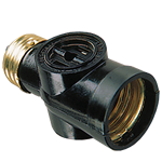 310748 PORT LAMP 115 C/RECEP 660W 127V NEGR