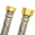 Conector Flexible para Boiler AB-D80 | Acero Inoxidable | 80 cm | ¾” x ½” FIP