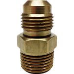 Niple Terminal IUSA 010-010  Flare 10 mm x MNPT 10 mm  Latón para Gas