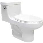 Sanitario One Piece Ava CATO | Alargado | Cierre Estándar | 4.8 L | Blanco