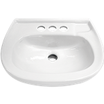 Lavabo Lucas Blanco | Cerámica | Para Espacios Reducidos | Marca CATO