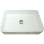 Lavabo Máximo Blanco  Sobreponer  Con Contra  Sin Rebosadero