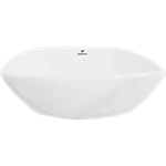 Lavabo Piamonte Blanco  Sobreponer  Con Contra  Sin Rebosadero