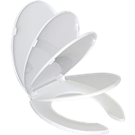 Asiento Alargado Blanco Premium 96 | Cierre Lento | Fijación Reforzada | Slow Drop