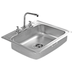 Fregadero EB Técnica C-300  1 Tina 64x56 cm Acero Inoxidable Satinado