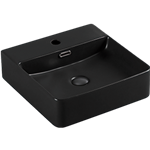 LAVABO ATTICUS MATE NEGRO C/CONTRA