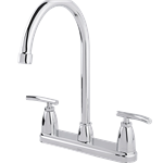 Mezcladora Ecológica Dica 4334 para Fregadero  8" Cuello Alto  Cromo