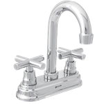 Mezcladora para Lavabo 4" con Manerales, Modelo 4061, Acabado Cromo, Dica