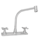 Mezcladora Dica 4323 para Fregadero  Piso 8"  Manerales Cruceta  Cromo