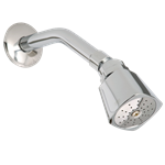 Regadera Económica con Brazo y Chapetón, Modelo 3001B, Acabado Cromo, Urrea