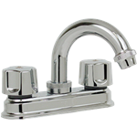 Mezcladora para Lavabo 4”  Cartucho Cerámico  Modelo 24T  Cromo