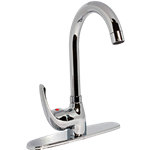 MEZCLADORA MONOMANDO P/FREGADERO C/CHAPETON D/LATON 104FM