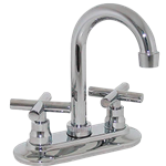 Mezcladora Rugo 24CC para Bar  4”  Pico Abatible  Cartucho Cerámico  Cromo