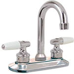 Mezcladora para Bar Rugo 24IP | 4” | Manerales Pirulí | 1/4 Vuelta | Cromo