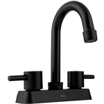Mezcladora Ecológica Tipo Bar Alto para Lavabo | Dica 4066.2 | 4” | Negro Mate