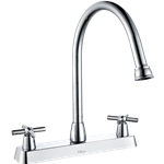 Mezcladora Dica 4337 para Fregadero  8" Cuello Alto  Acabado Cromo