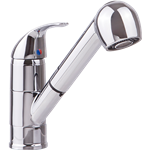 Monomando Ecológico Dica 4081 para Fregadero  Nariz Retráctil  Cromo