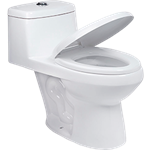 Sanitario One Piece Urrea Atlántica II TZ2061A021 | Alargado | Descarga Dual | Blanco Brillante