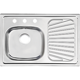 FREGADERO ACE INOX 80X52 CMS ESCU DER 93848535