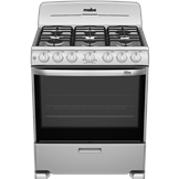 Estufa Mabe EM7646BSIS2 / EM7646BSIS1  30”  6 Quemadores  Plata Mercury  Gas LP