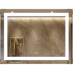 Espejo LED Rectangular EML-096 | 80x60 cm | Luz Fría | Antiempañante