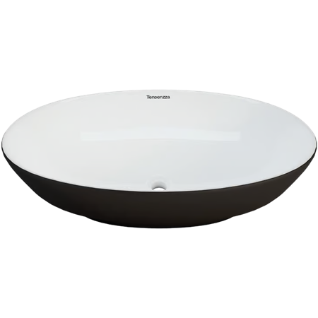 LAVABO SOBREPONER BERLINO  BLANCO/NEGRO  PL015