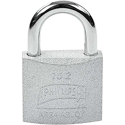 Candado de hierro Phillips 102 GC 38 mm gancho corto
