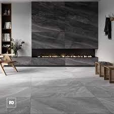 Piso Cerámico Folsom Black Rectificado 59.3x119.0 cm Lamosa Cobertura: 1.41 m² por caja 1572883, (precio por metro)