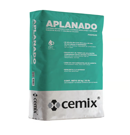 Aplanado Gris Cemix 25 kg, Modelo 34935