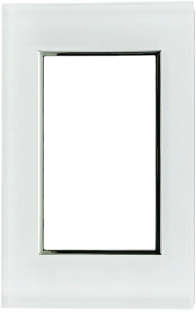 Placa de 3 Módulos Kristal Leviton Kristalo EC7450