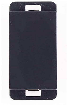 Módulo Ciego 1/3 Negro Mate Stalo Kristalo Leviton EC7497