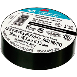 CINTA AISLANTE 1600/165 NEGR 018 UU009472471 (ME900105151)