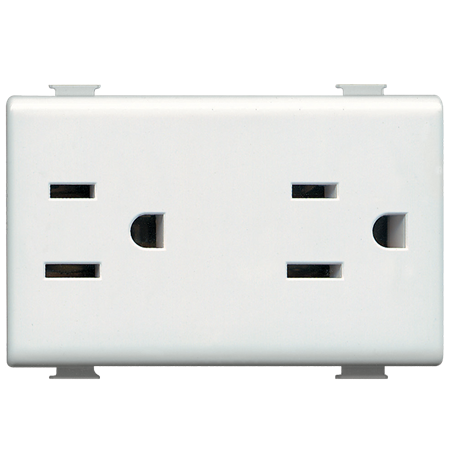 Contacto Duplex 2P+T 15A 127/250V 3 Módulos EC4808MX