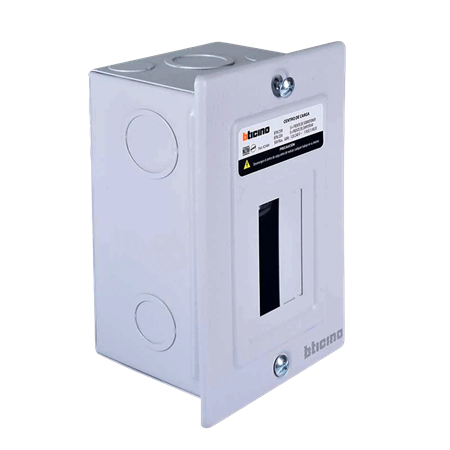 Centro de Carga BTplug Uso Doméstico 1 Fase 3 Hilos 2 Polos Empotrable EC4985