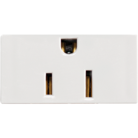 CI0-TOMCT-BLA CIEN CONTAC POLARIZADO C/TIERRA CIEN BLANCO 15A 125-250V