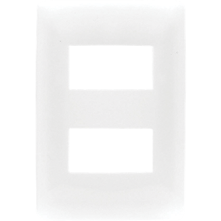 CI0-PLA02-BLA PLACA 2 MODULOS CIEN BLANCO