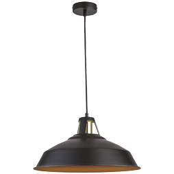 60CTL1300MVN LUM SUSP AGORA NEGR MATE 060W 100-240V E27