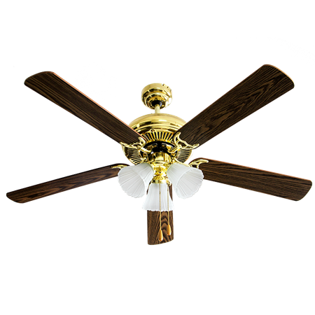 Ventilador Decorativo Benelux Magdalena 52" 5 Aspas MDF Madera EV1084