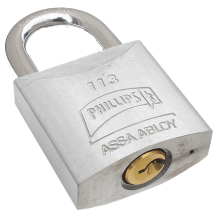 Candado Metálico Modelo 113 Gancho Corto Tipo Blister PF1016