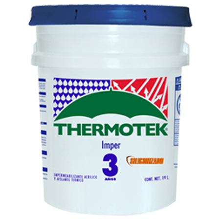 Impermeabilizante Thermotek 3 Años Blanco Cubeta 19L PG0509