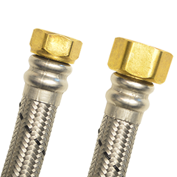 Conector Flexible para Boiler AB-D80 | Acero Inoxidable | 80 cm | ¾” x ½” FIP