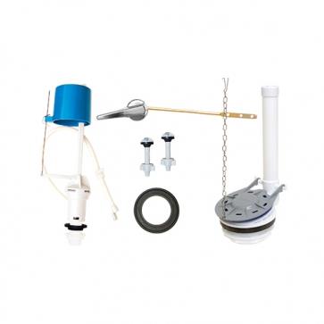 Juego de Herrajes para WC COFLEX 2 Piezas Plástico de Alta Resistencia Blanco PG07196