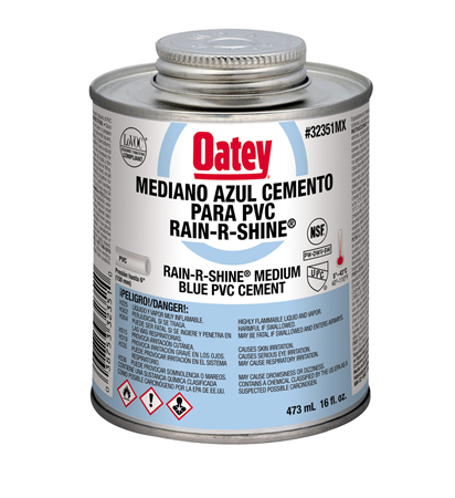 Pegamento para PVC Alta Humedad (16 oz / 473 ml), Modelo 32351MX, Oatey PG3161