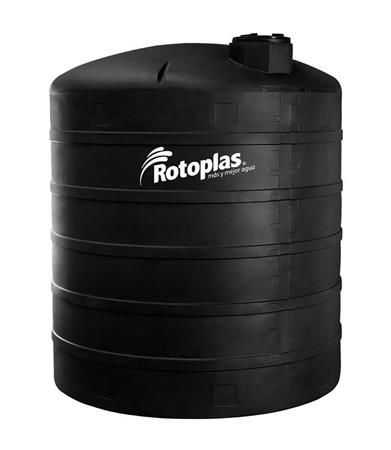 Tanque Rotoplas 10,000 Litros Reforzado 40%, Color Negro, Modelo 550050