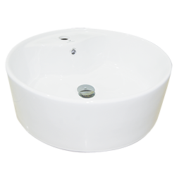 Lavabo Vita Blanco  Sobreponer  Con Contra  46.5 x 46.5 x 15 cm