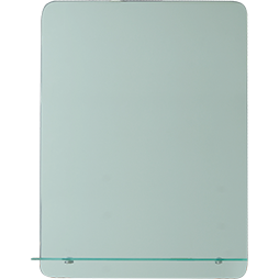 Espejo EM023 con Repisa | 50x70 cm | Sin Lámpara | Marco Plata