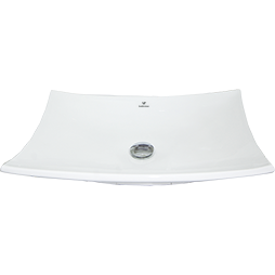 Lavabo Florencia Blanco  Sobreponer  Con Contra  Sin Rebosadero  59 x 41 x 14 cm